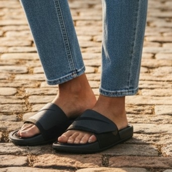 Nike Shoes - Nike SolarSoft Comfort Slide Sandals Women's Size 8 Black Gray Memory Foam New